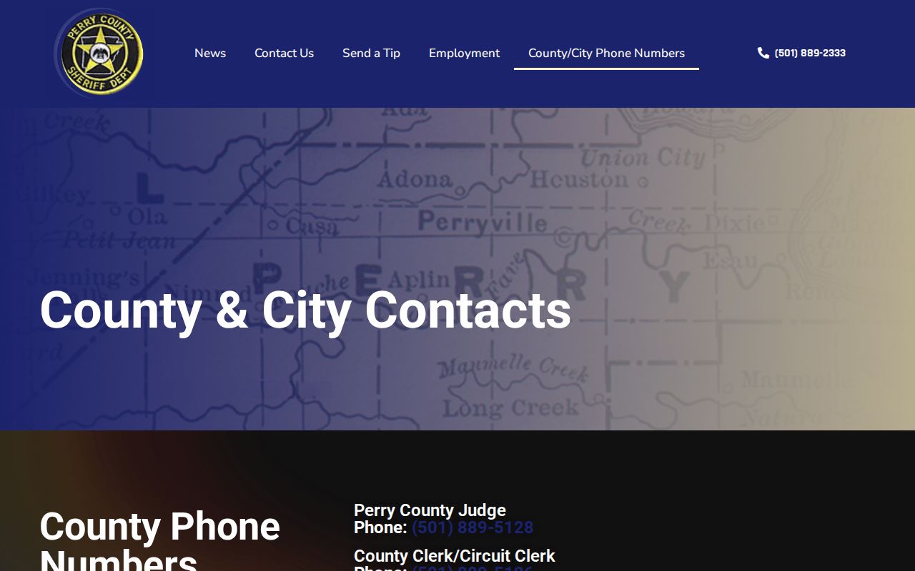 Perry County arrest records county and city agency contacts