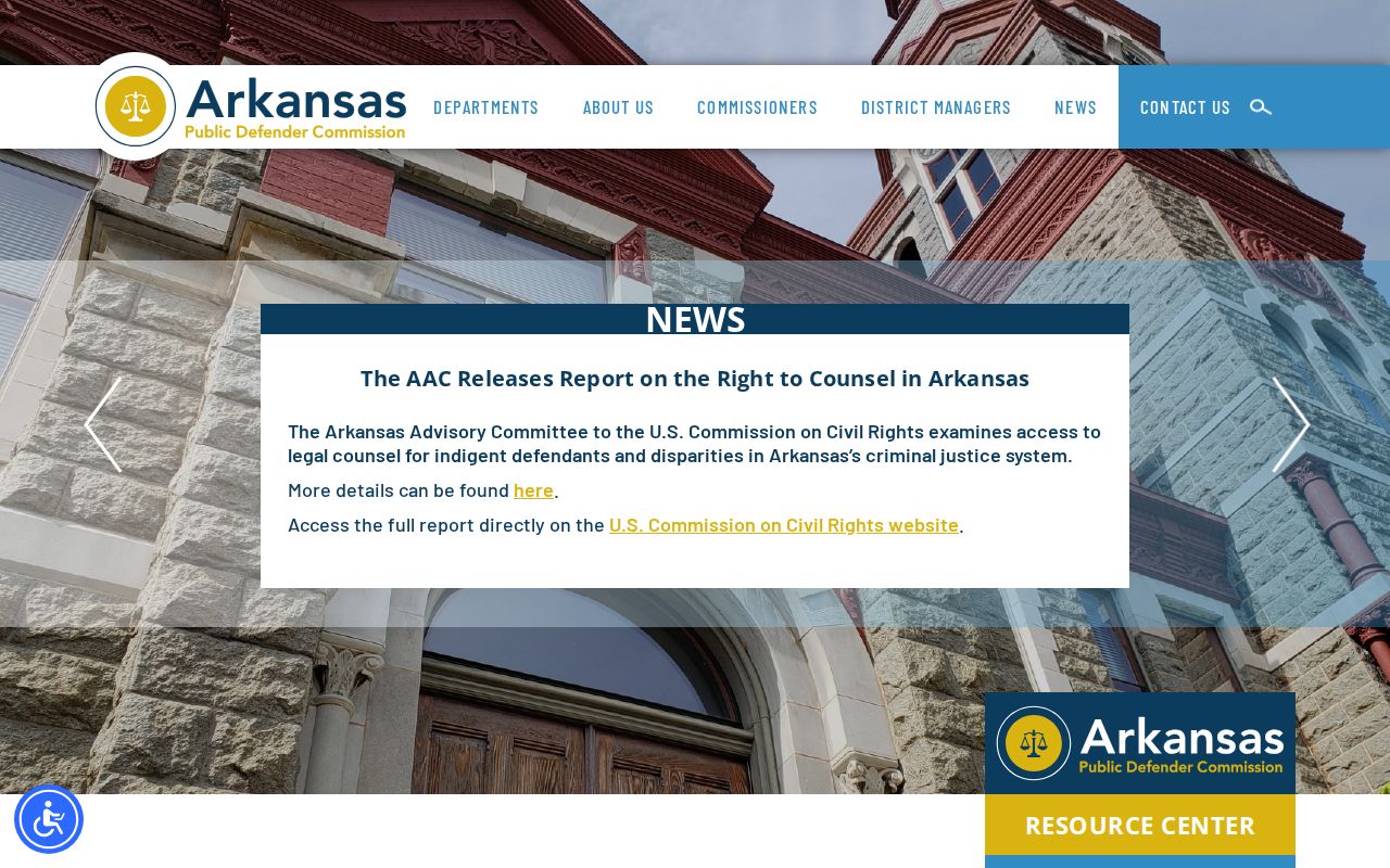 Arkansas Public Defender Commission source for Bigelow cases