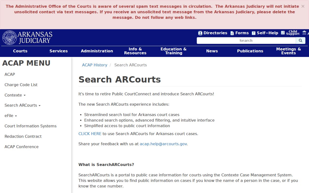 Perry County criminal case Search ARCourts information