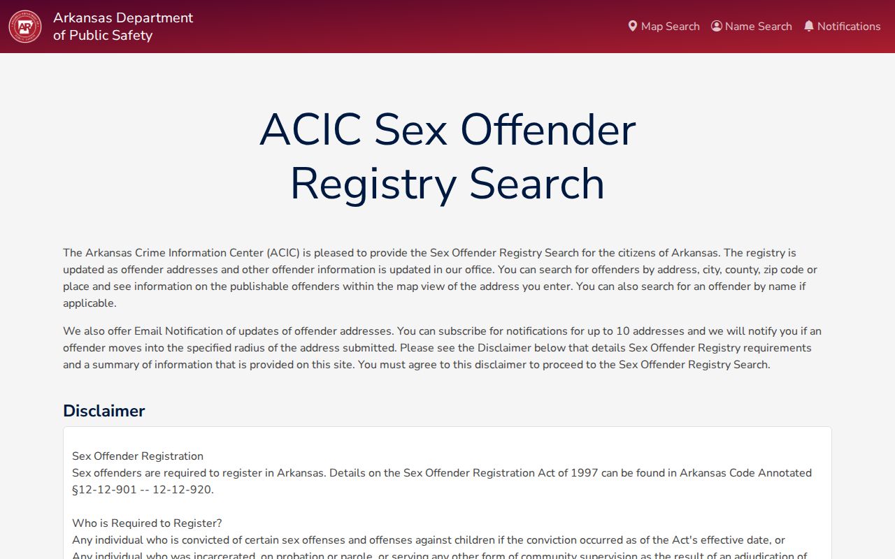 Perry County criminal history sex offender registry search