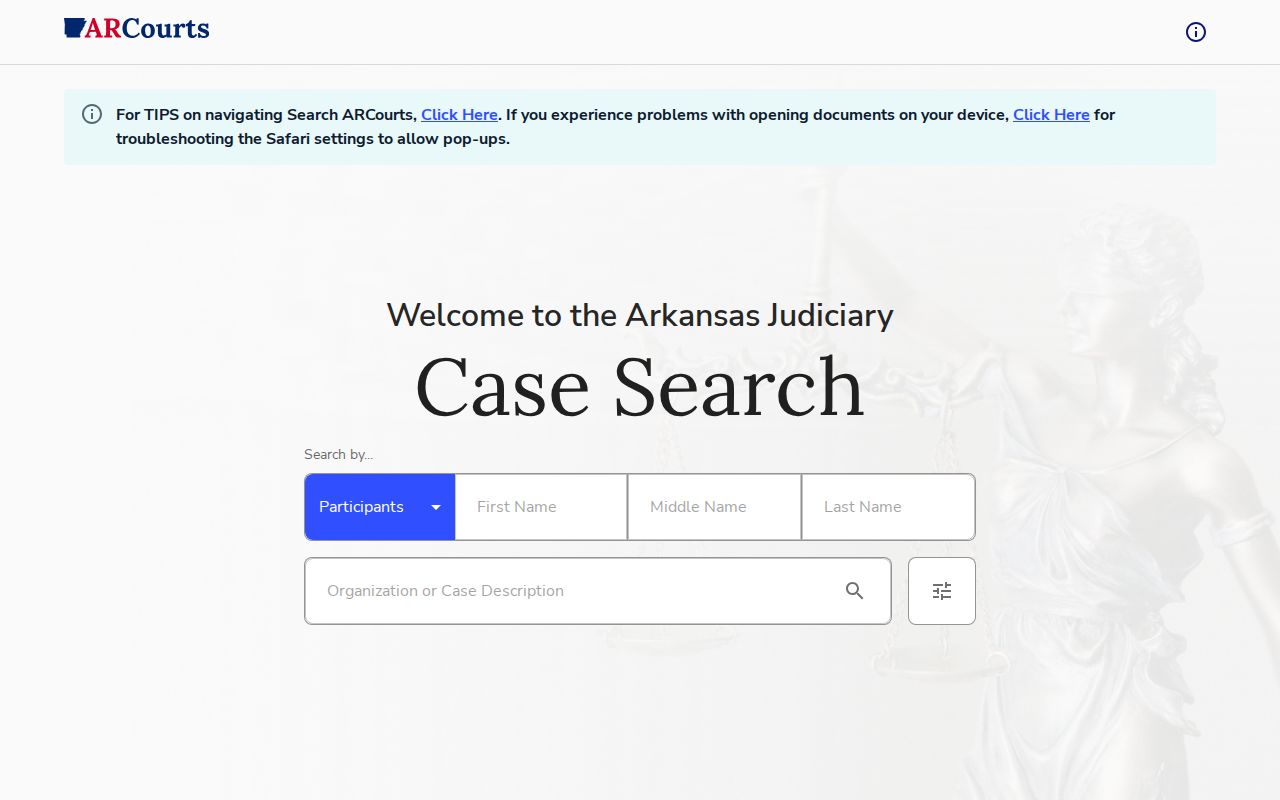 Perry County criminal history Search ARCourts case search
