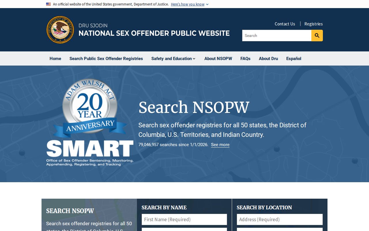 Perry County sex offender lookup through the national registry